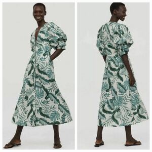 Johanna Ortiz x H&M Linen Leaf Print Dress